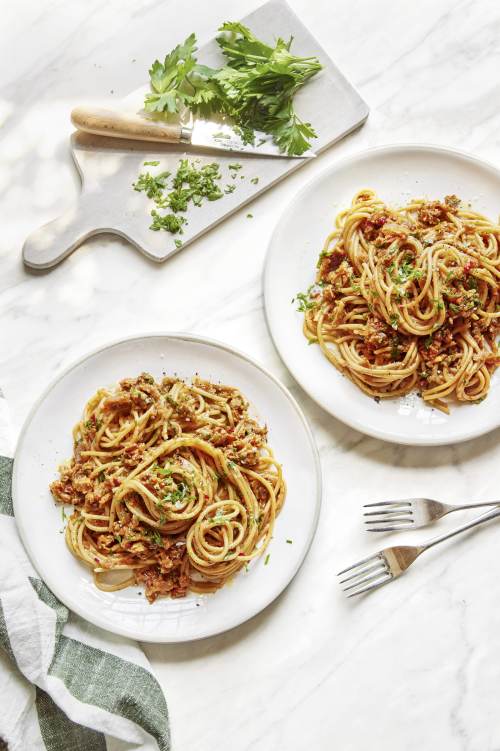 Spicy Sun-Dried Tomato And Aubergine Ragu